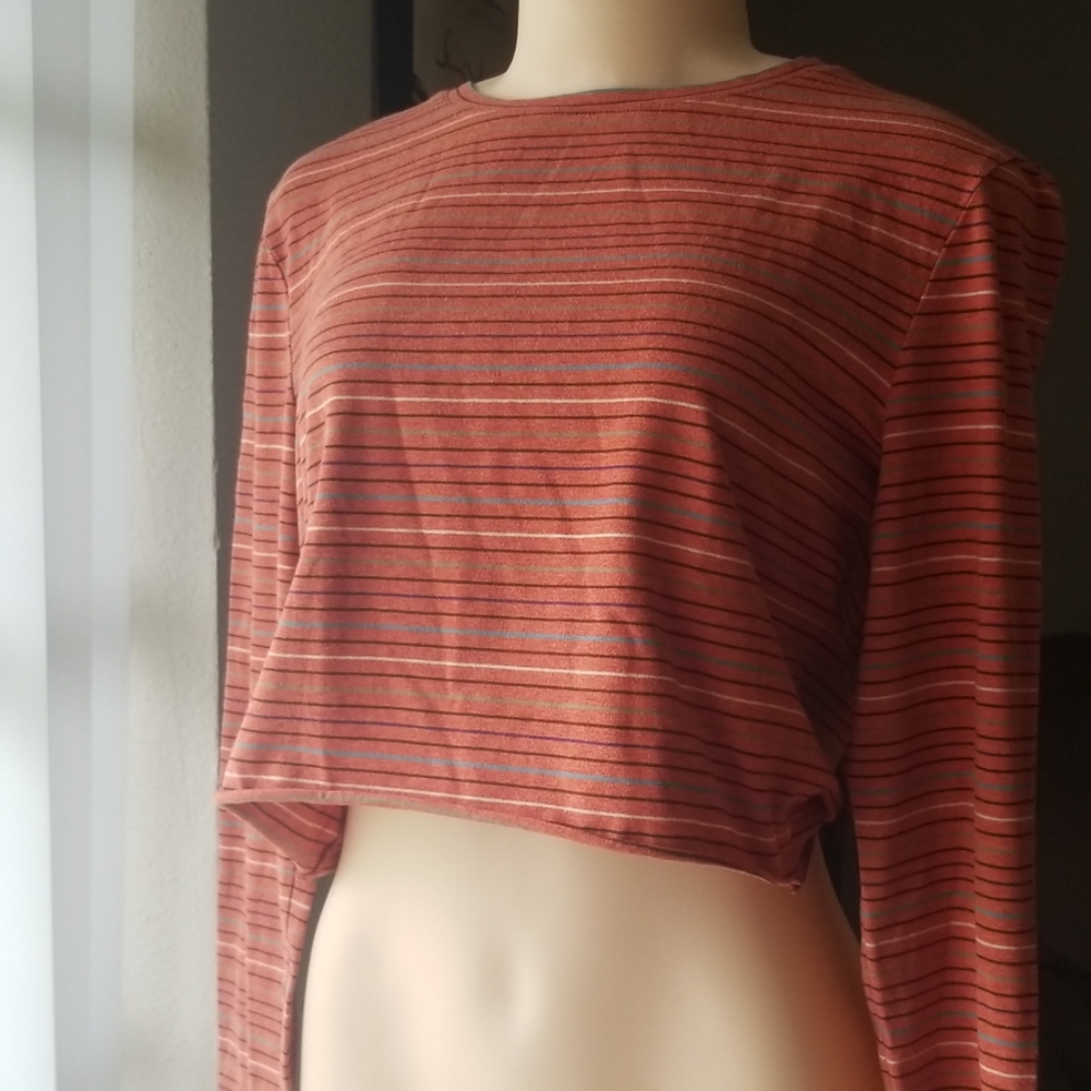 Great Northwest Clothing Company Striped Crop Top